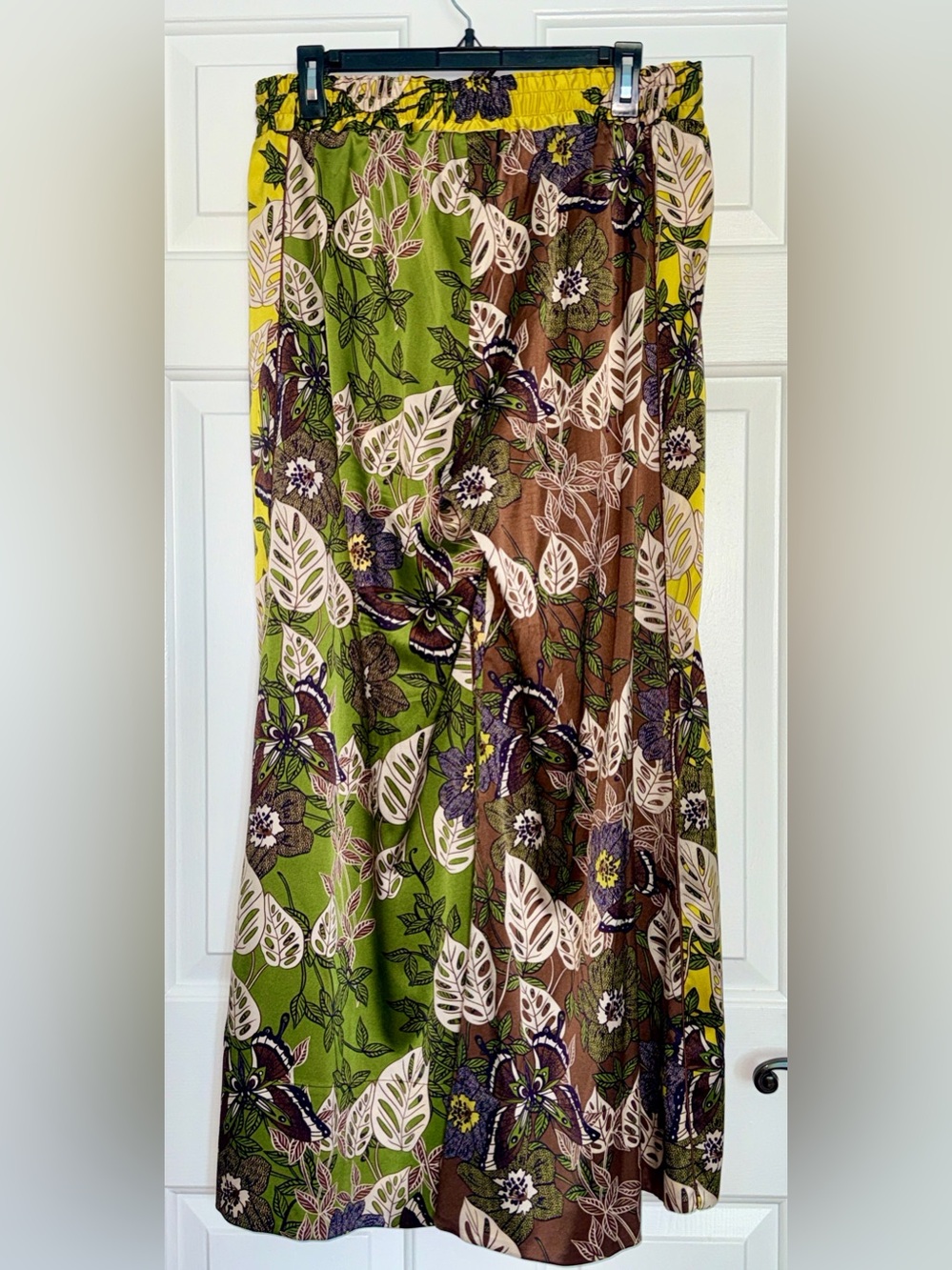 Johnny Was Lucero Hardin Printed Wide-Leg Pants Sz M